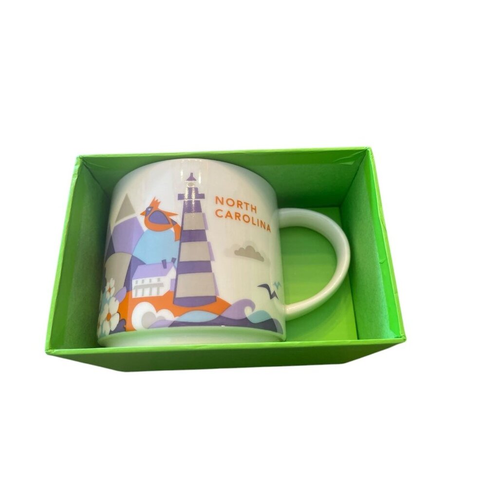 Starbucks You Are Here North Carolina Mug Ceramic Souvenir Coffee Cup - Picture 2 of 3
